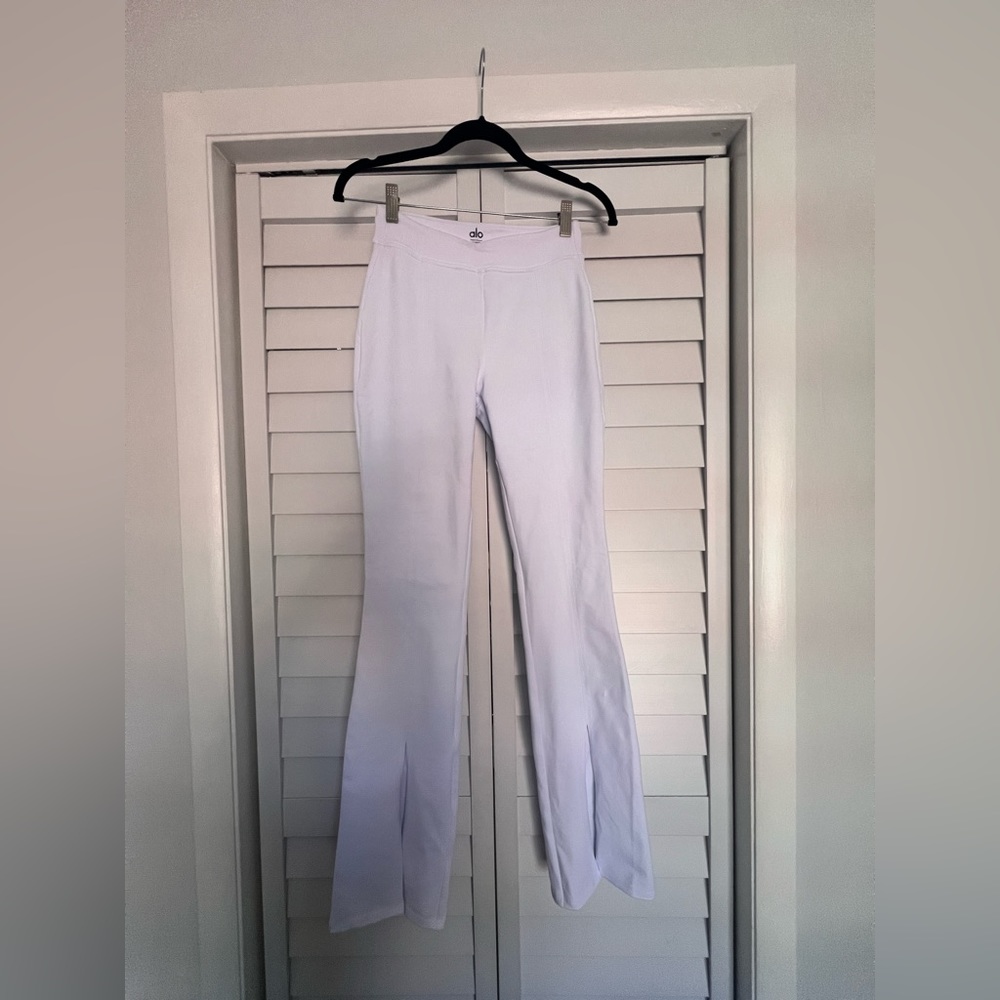 Alo Airbrush High-Waist Flutter Legging White XS